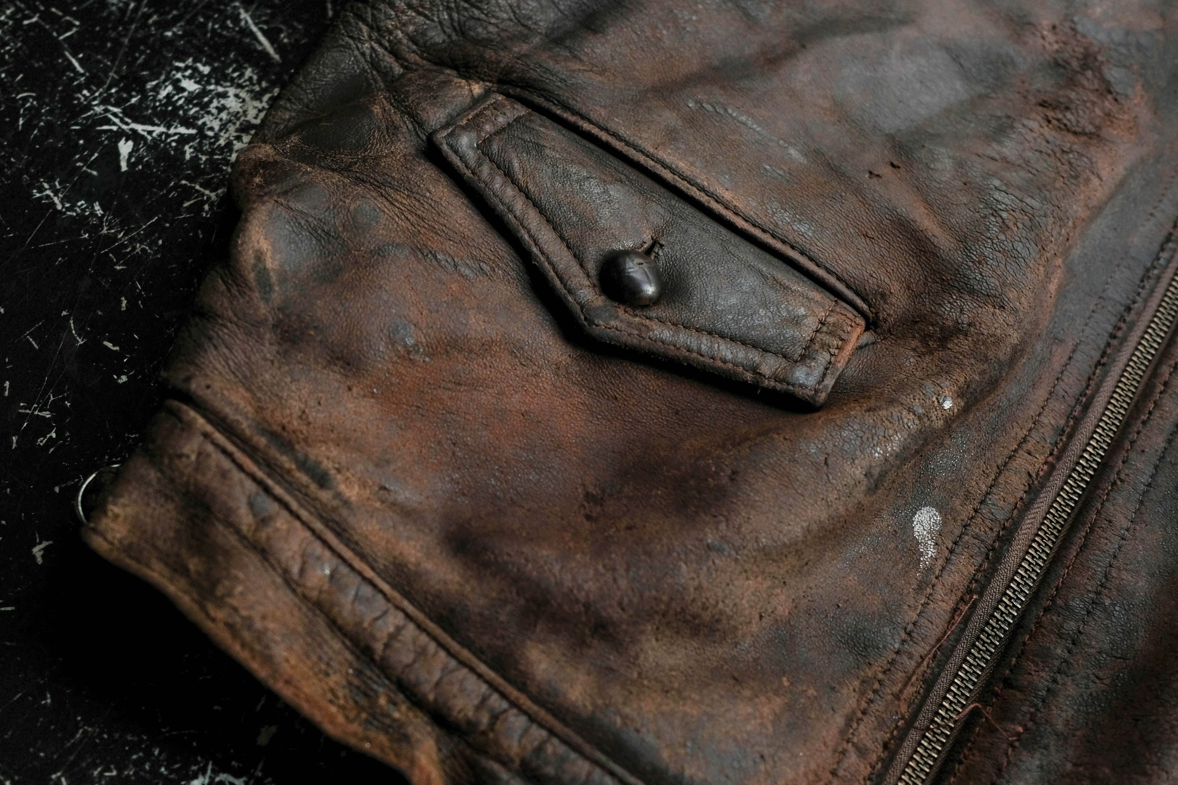 30s40s ヴィンテージ ハルトマン　レザージャケット 40's F. L. CYCLIST JKT(HARTMANN TYPE), THE FIFTH STREET MARKET