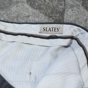 LEVI'S slates wide tuck slacks gray