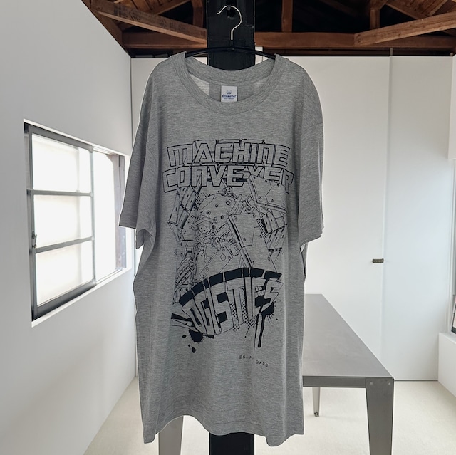 【USED】MACHINE CONVEYER LOGISTICS T-Shirts / Gray