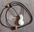 【入魂儀式済ケオン】鼻付きガネーシャ１０面★シンプルネックレス
