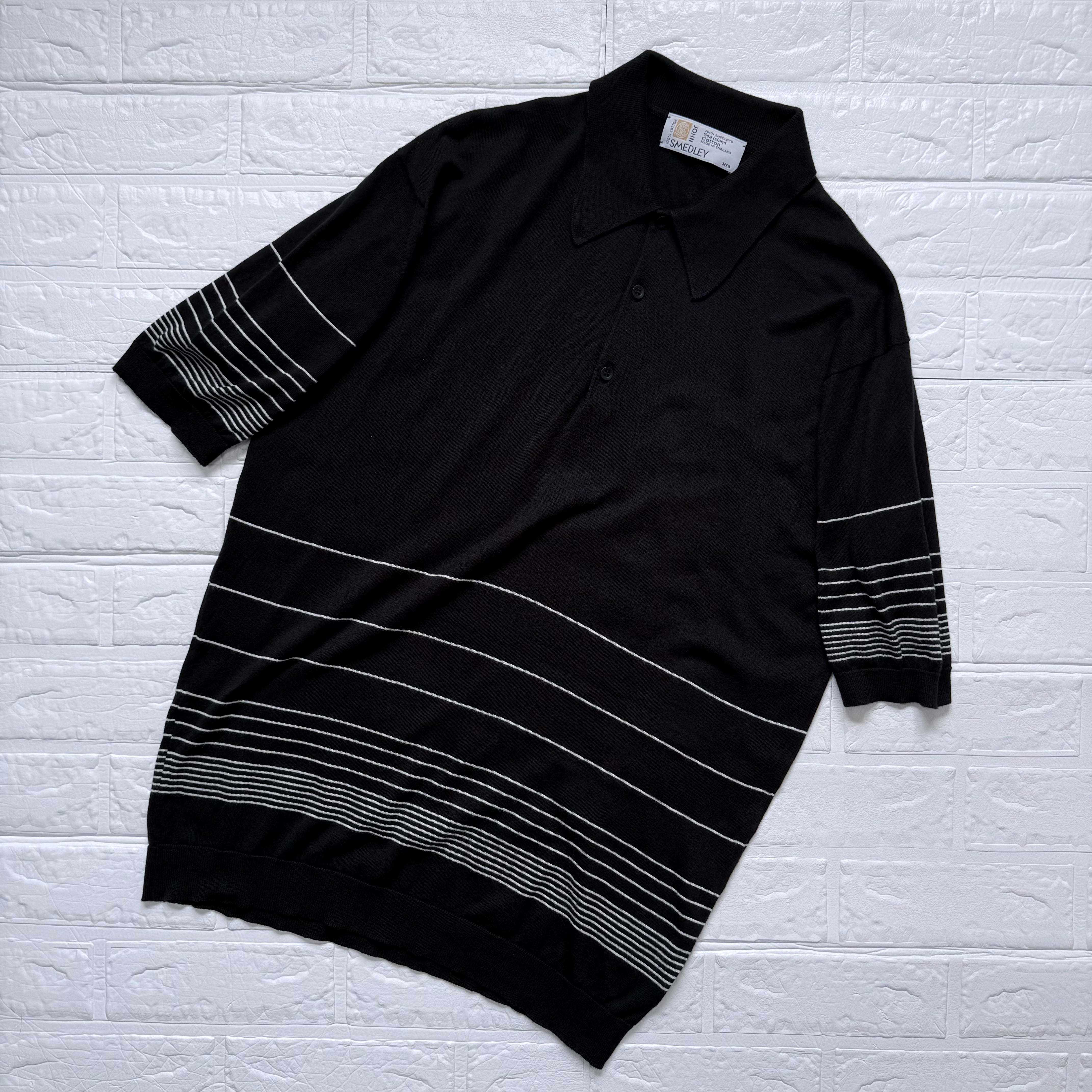 JOHN SMEDLEY × BEAMS F メリノウール ハイゲージ Vネックニット