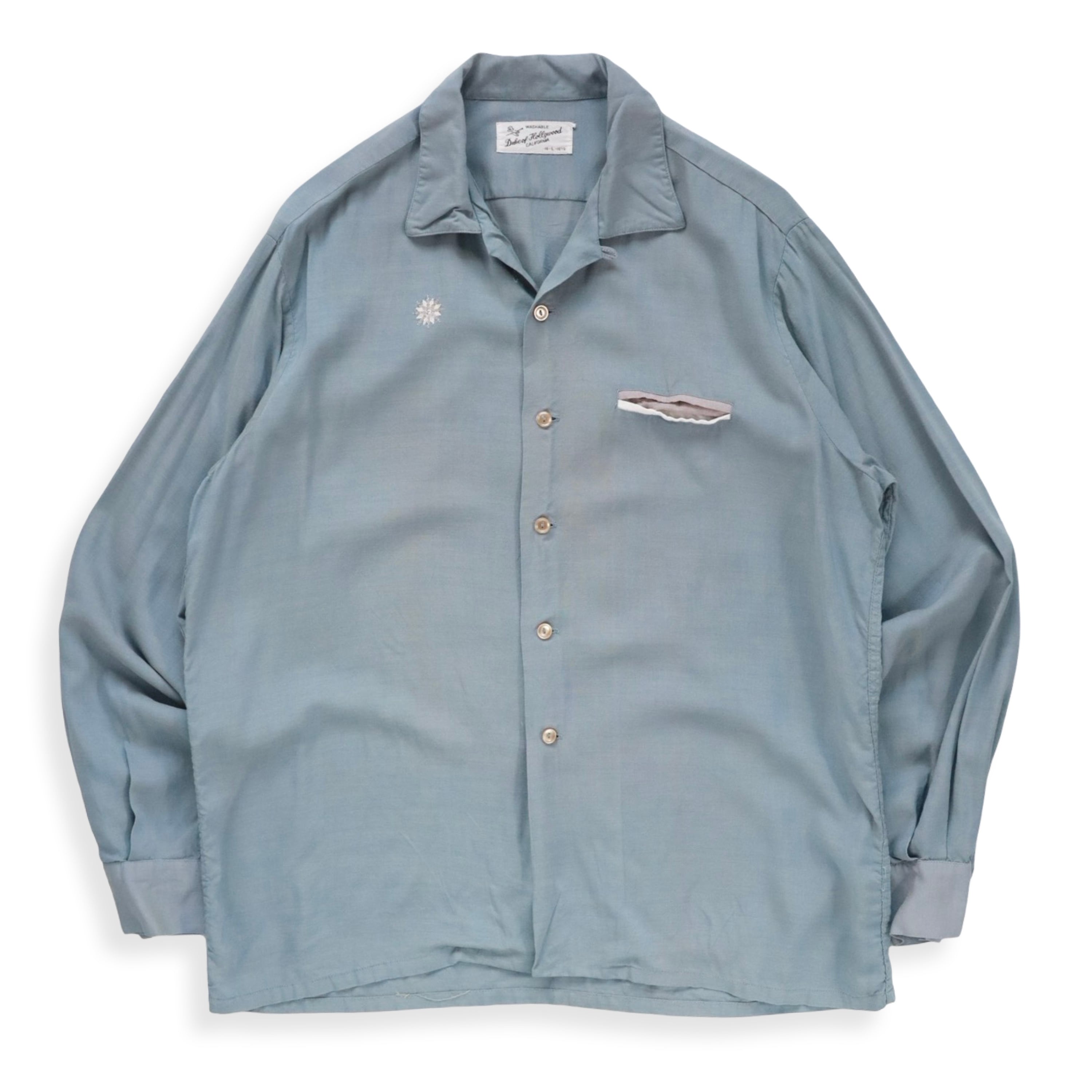 Vintage Rayon Loop Collar Shirt