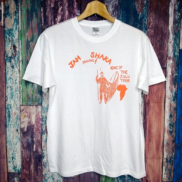 Jah shaka 半袖白色 Tシャツ 選べる6サイズ S,M,L,XL,XXL,XXXL