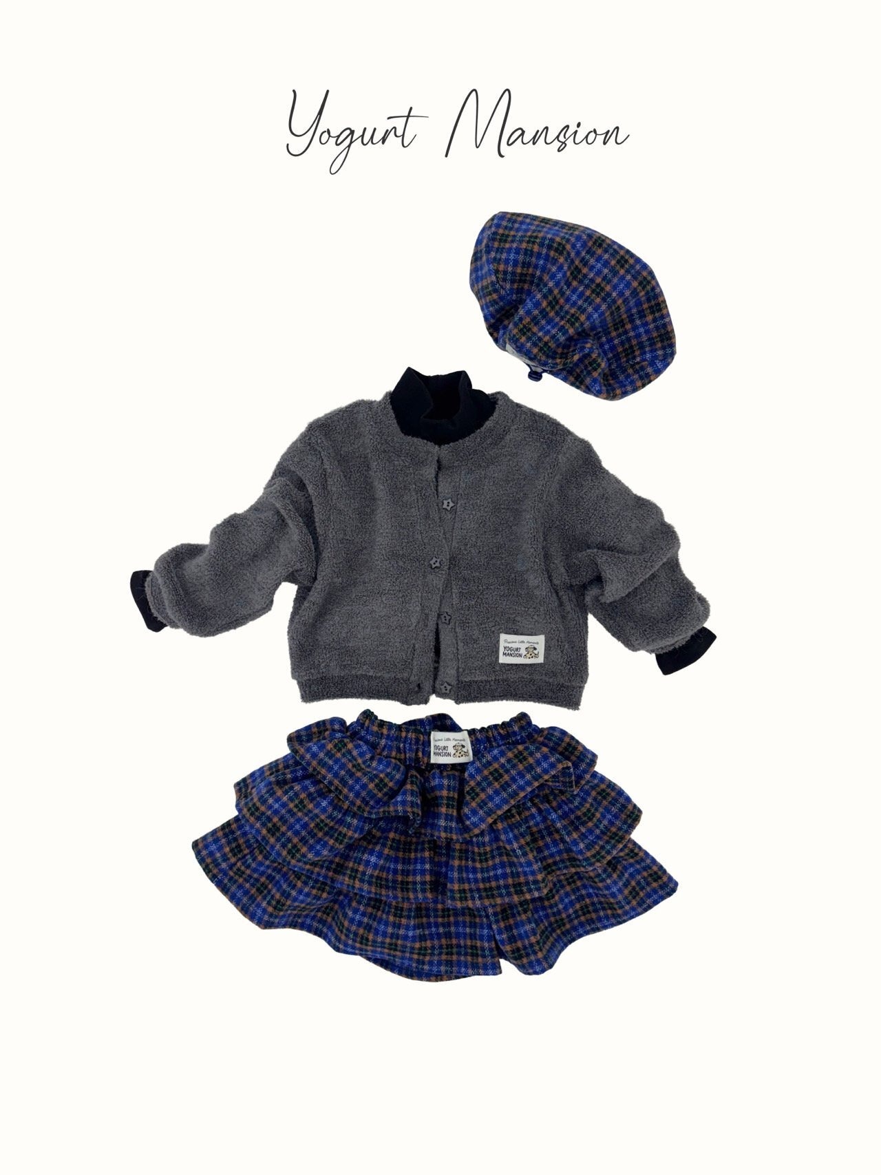 yogurt mansion［取寄］checkpon beret hat 26winter
