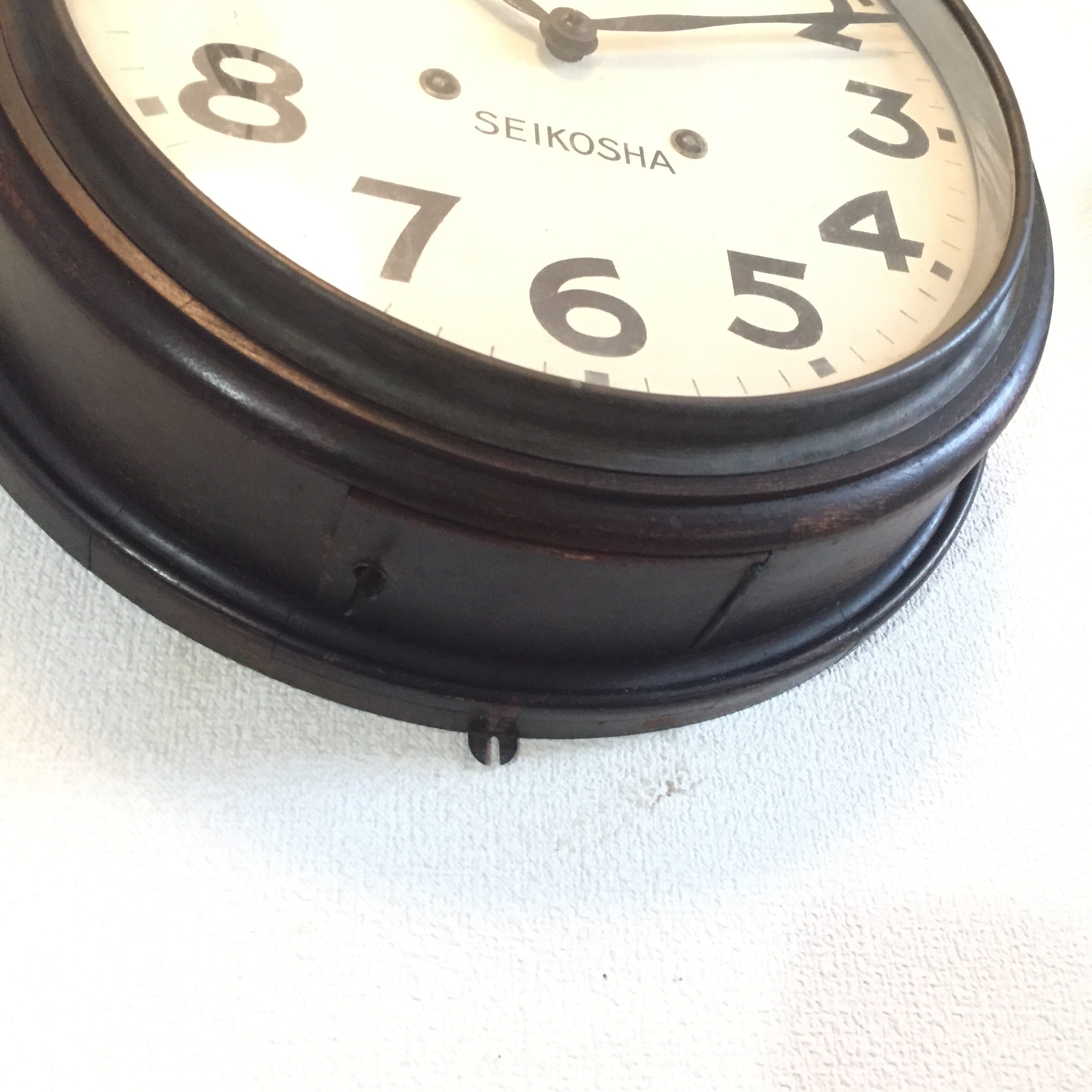 昭和25年頃 精工舎 丸型トーマス型掛時計 オーバーホール済 稼働品 