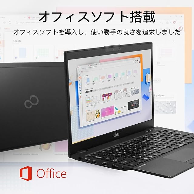 整備済み品】 富士通ノートパソコンoffice搭载 windows11，lifebook