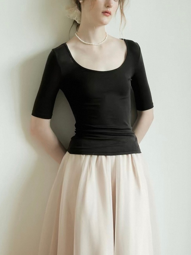 Épure Ballet U-Neck Top F0701