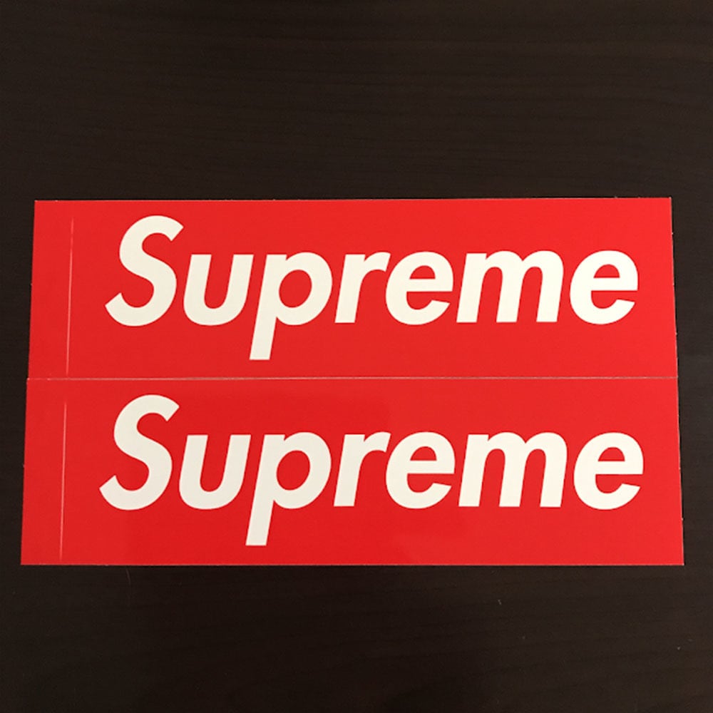 【SUP-6×2】supreme シュプリーム ステッカー 2枚セット ボックス ...