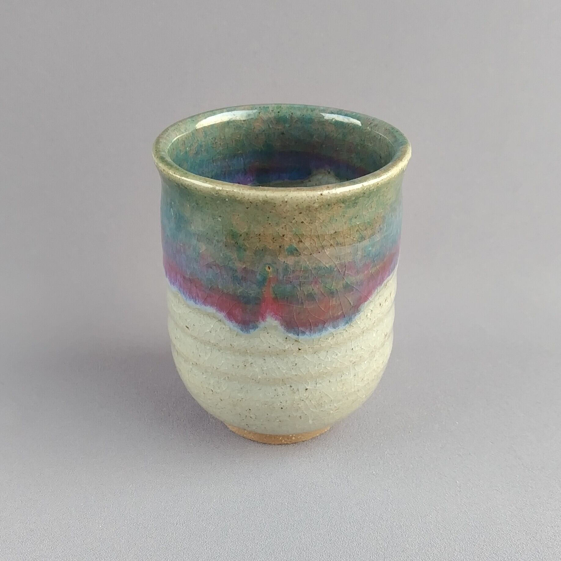湯呑茶碗 緑釉 【商品番号：00882】 | やきもの實陶（さねとう）