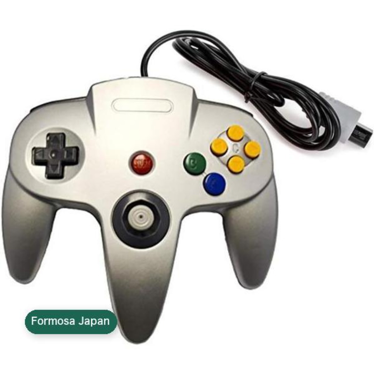 Formosa Japan ニンテンドー NINTENDO64 N64 ゲーム機で使用できる ゲーム コントローラーブロス シルバー IF-N64C-SV