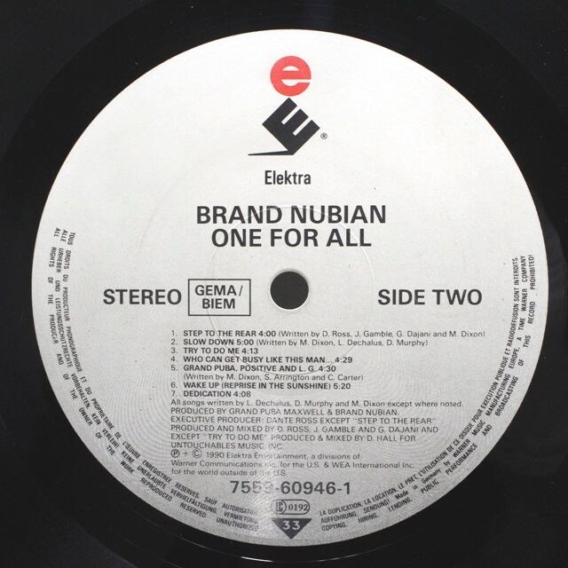 Brand Nubian / One For All [7559-60946-1] - 画像4