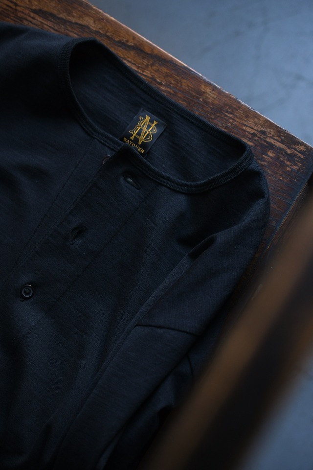 BATONER / SLUB MIX SLEEPING LONG SLEEVE T-SHIRT (Black)