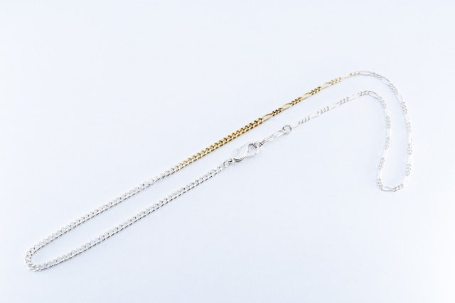 C-054 Interlock chain necklace(TYPE A)(45cm)( 24K Gradient Gold Plated) C-054 Interlock chain necklace(TYPE A)(45cm)( 24K Gradient Gold Plated)