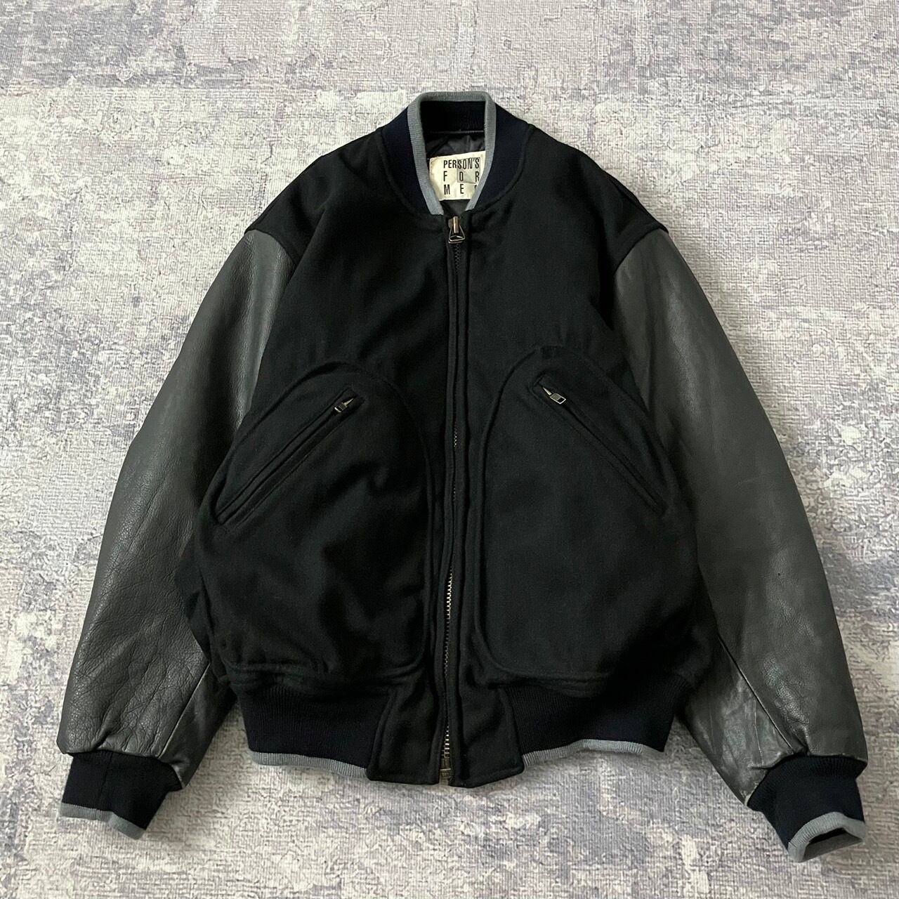 90s   スタジャン　ウール　カウレザー　ワッペン 80s 90s vintage 古着 ビンテージ ウールスタジャン アワード