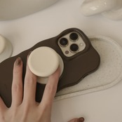 ［ phone grip ］white macaron