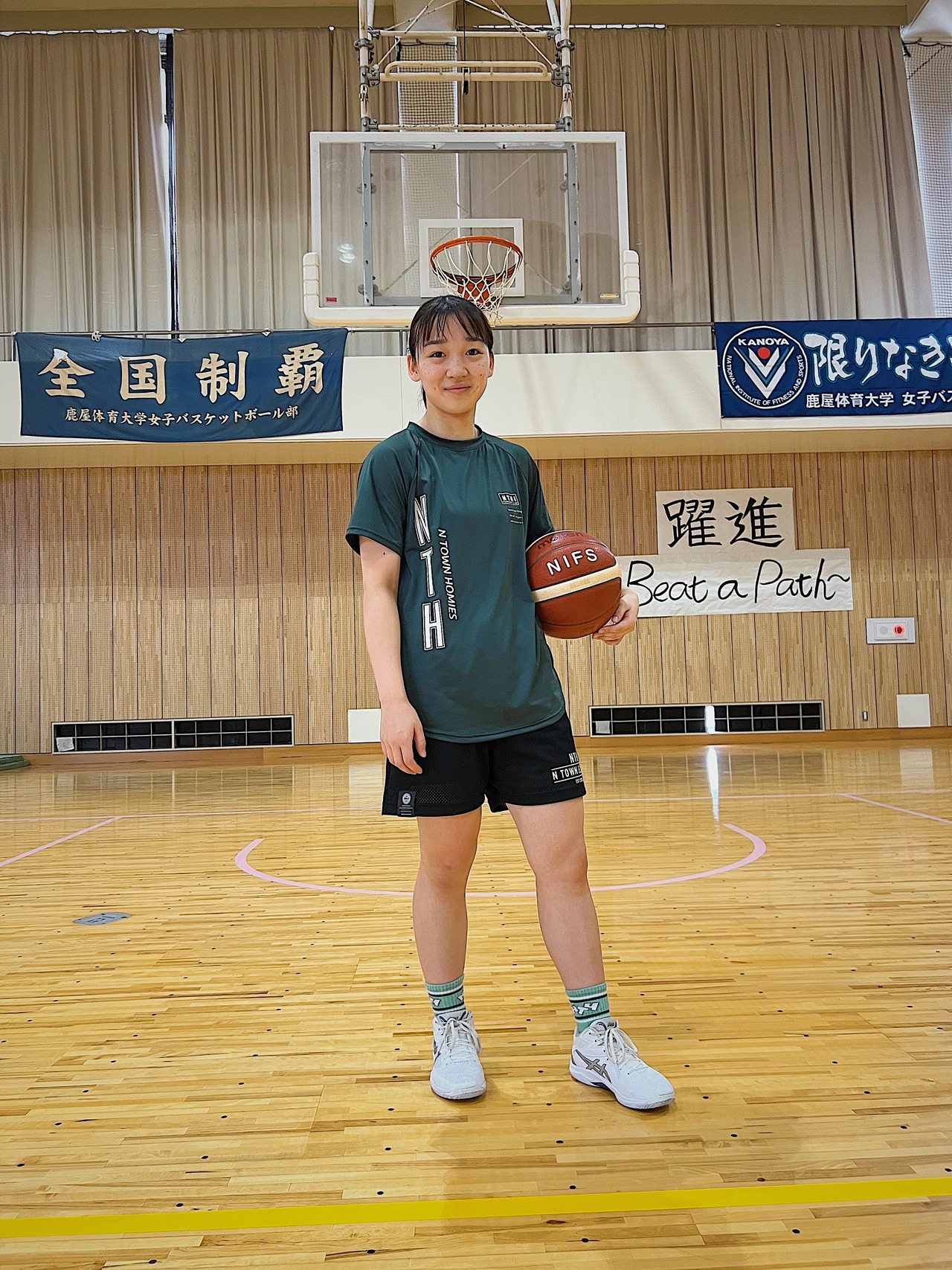 【MADE IN JAPAN】Never stop challenging T-shirt color Darkgreen×Lightbeige - 7