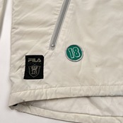 2WAY FILA GOLF フィラ ゴルフ ワッペン付き 長袖&半袖 プルオーバー ジャケット サイズ LL /メンズ/ホワイト