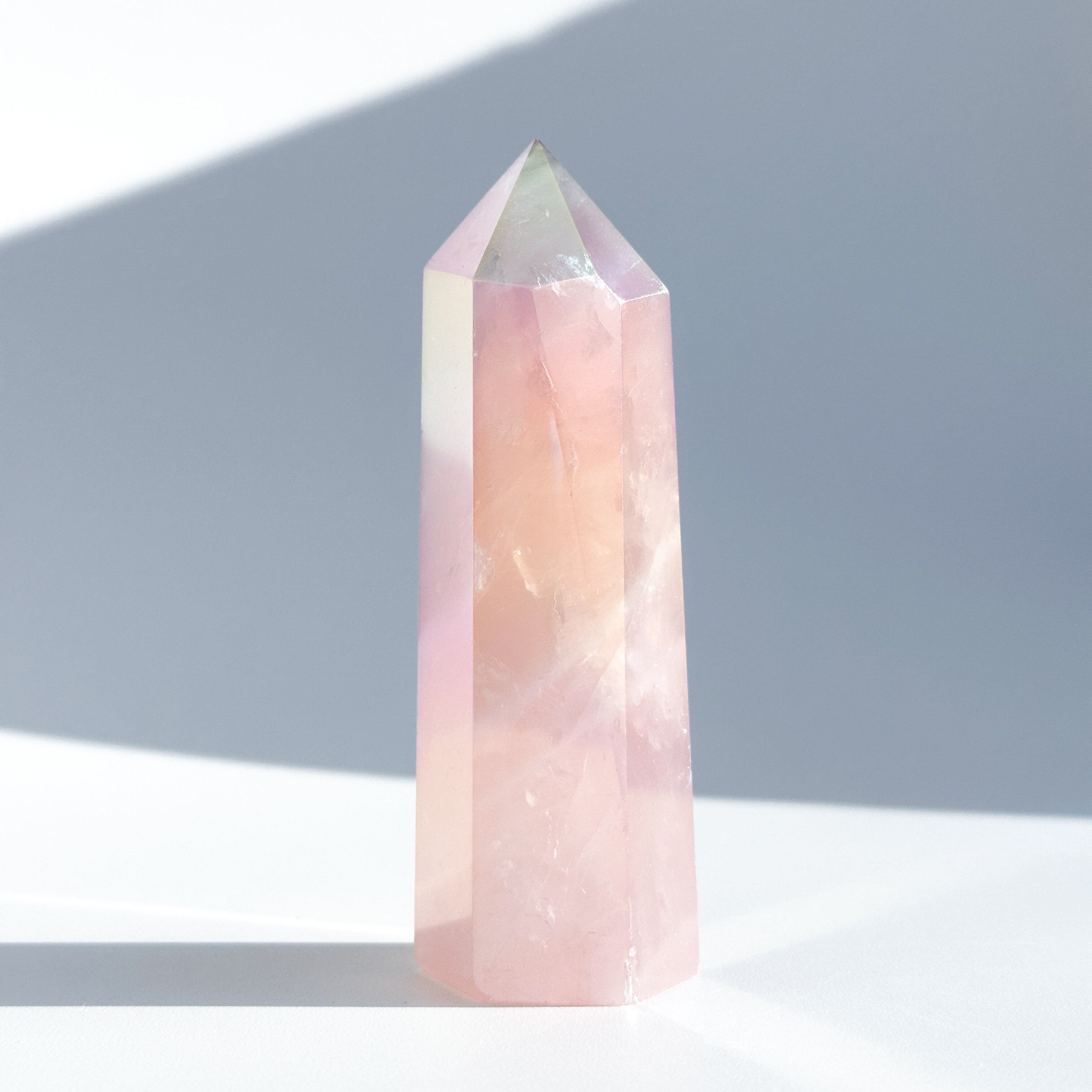 エンジェルオーラローズクォーツ タワー13✧ Angel Aura Rose Quartz