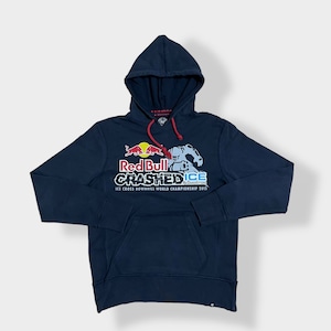 【47】レッドブル アイスクロス redbull crashed icd パーカー ロゴ プリントプルオーバー スウェット フーディー hoodie M FORTY SEVEN BRAND くすみカラー us古着