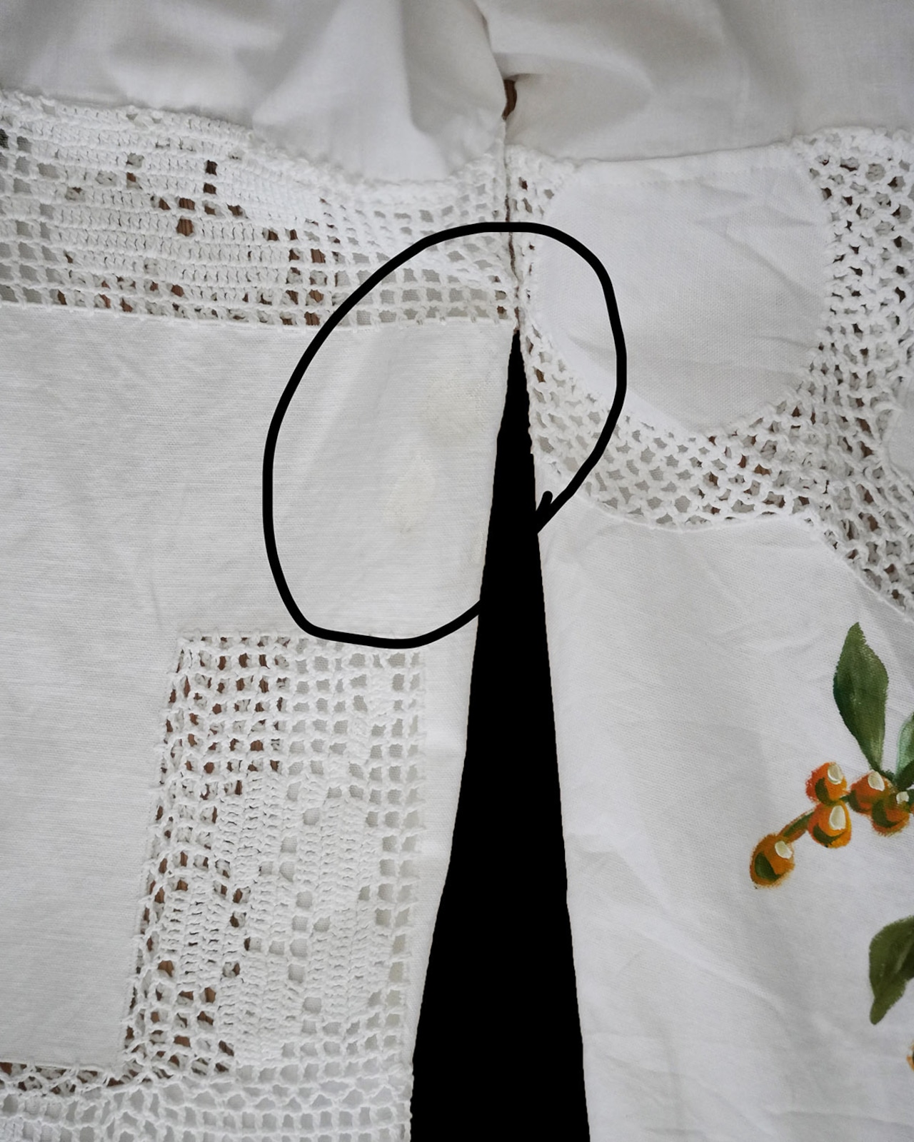 vintage lace pants tomato yellowpansy