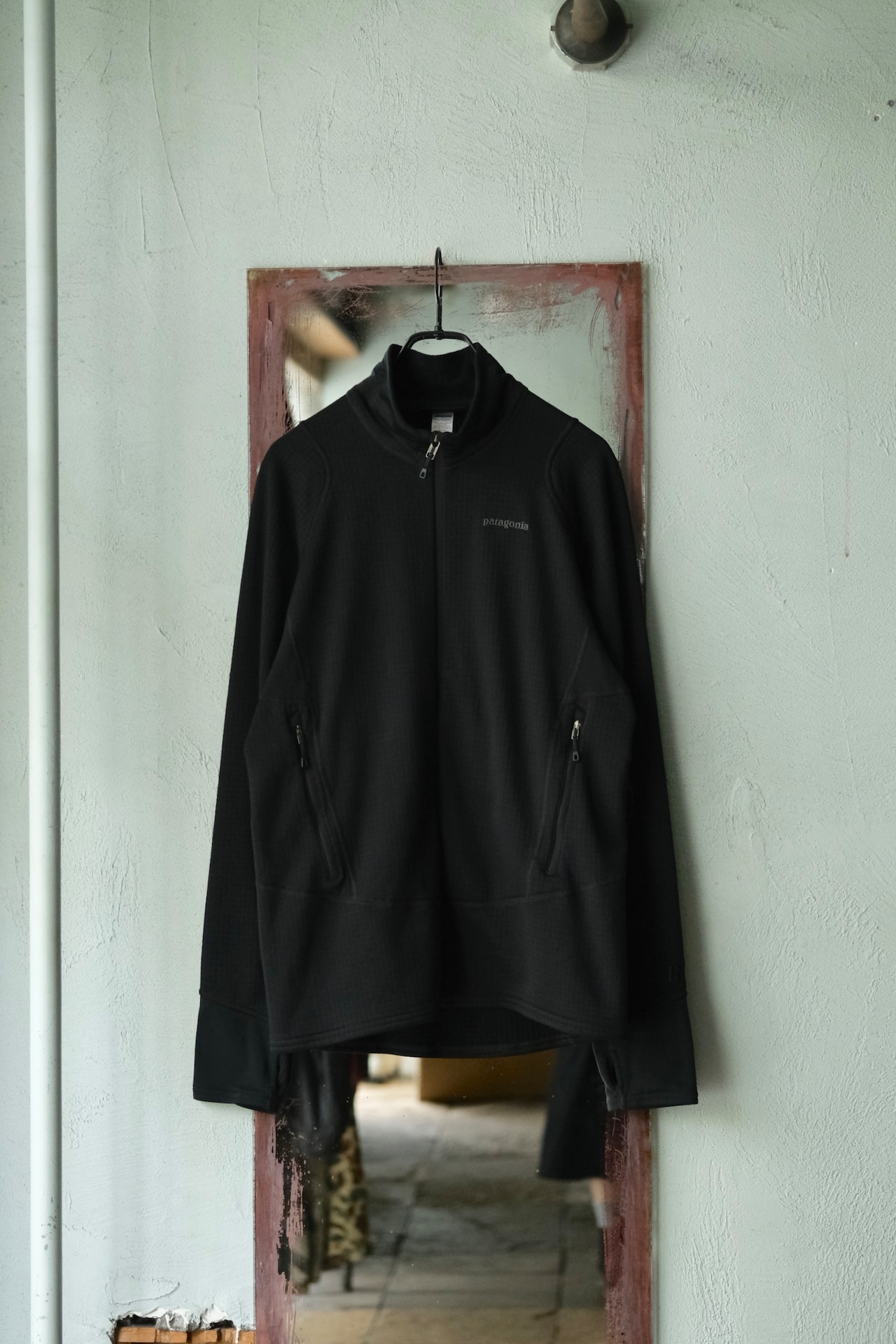 Utah／"patagonia" R1 full zip POLARTEC jacket／black