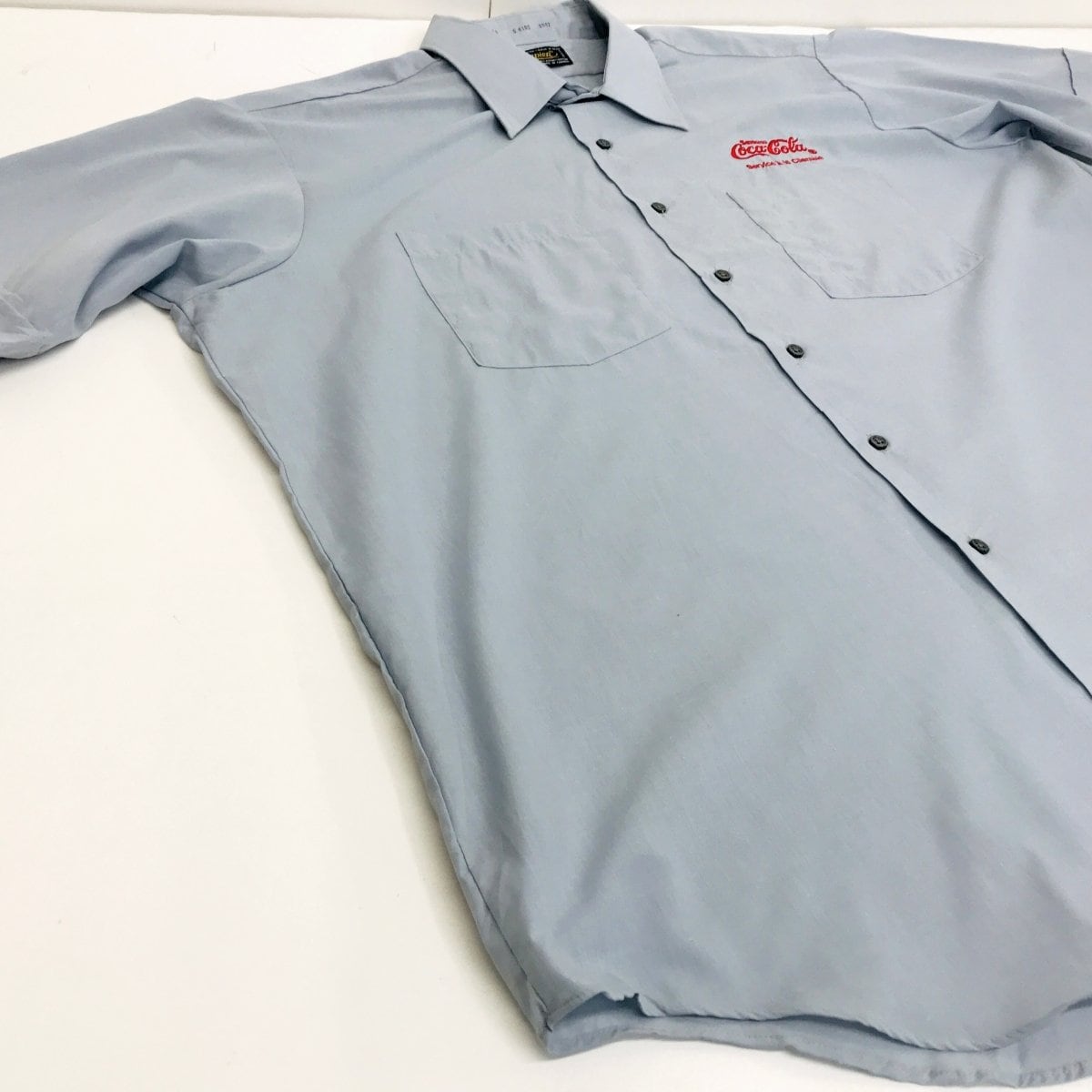 CocaCola ワークシャツ 半袖 LLサイズ レッド×グレー シドニー