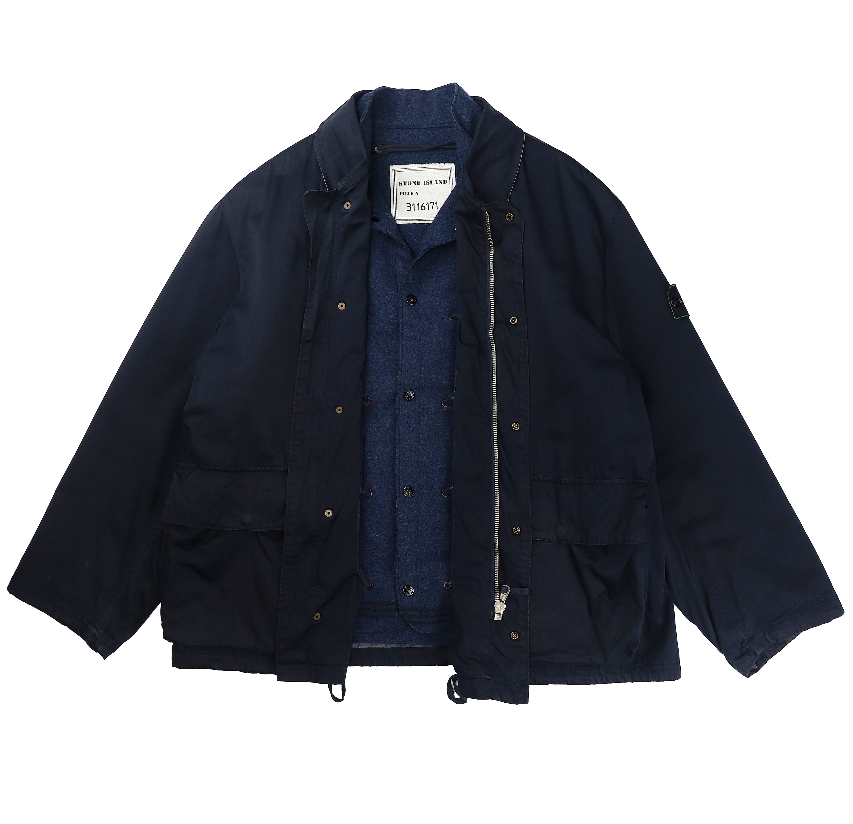 Vintage Stone Island Raso Gommato DoubleLayeredJacket