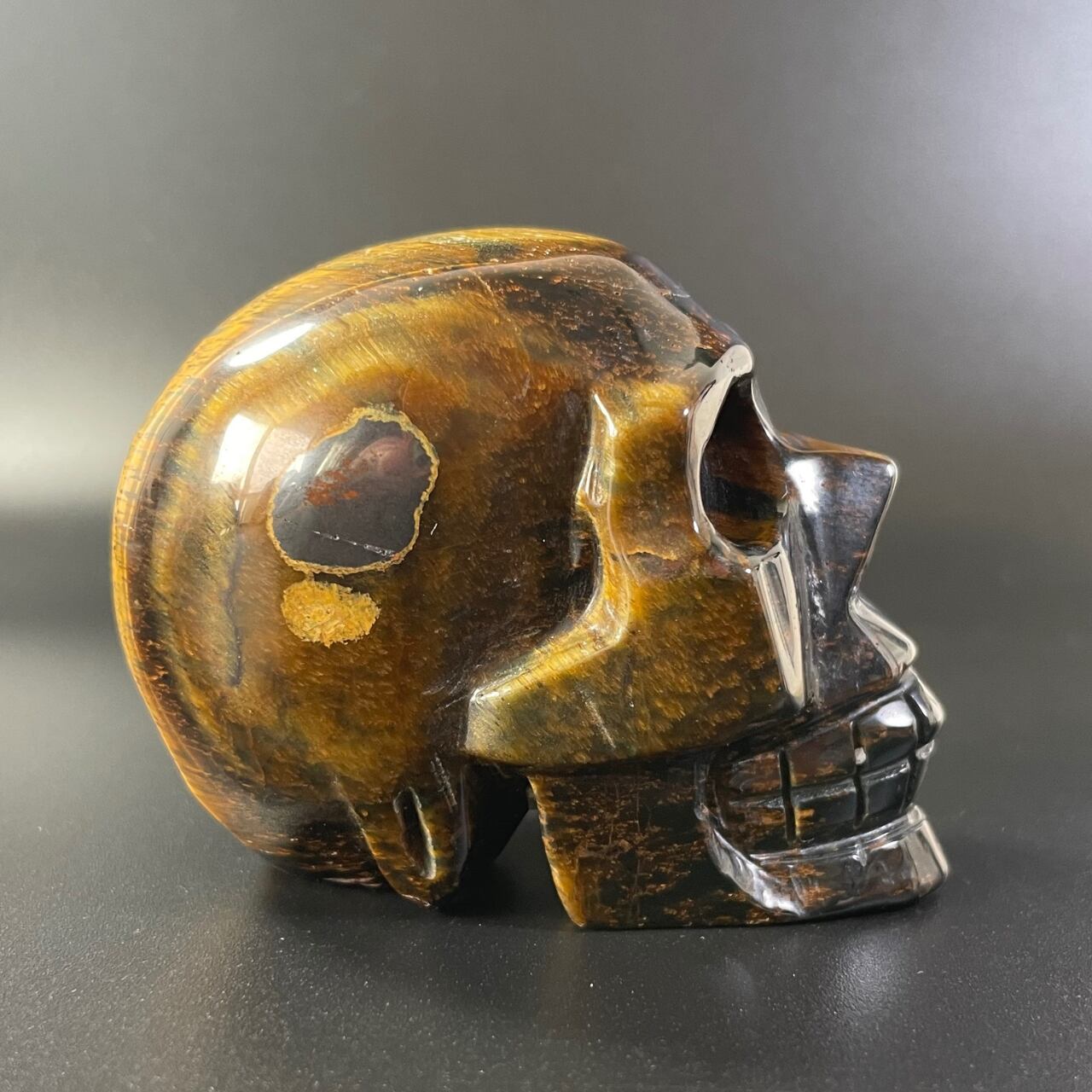 送料無料】タイガーアイ スカル【F01】 | Ka lewa stone