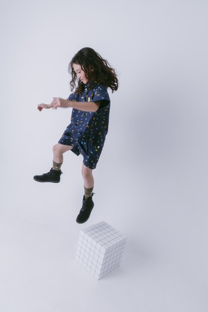 【MIN-NANO×frankygrow】M&SB PATTERNED SHORT PANTS col.NAVY / 0. 1