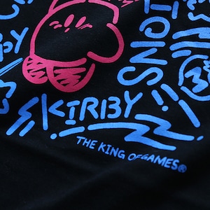 星のカービィ Congratulations Tシャツ  （ブラック）  / THE KING OF GAMES