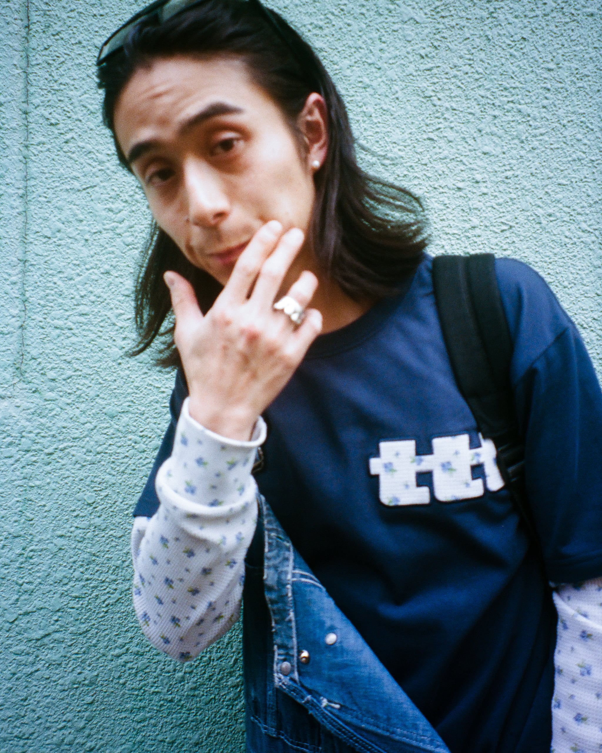 トップス TTT_MSW Fake layered fruits thermal tee 受注販売》Fake layered fruits thermal long sleeve tee（NAVY） | TTTMSW