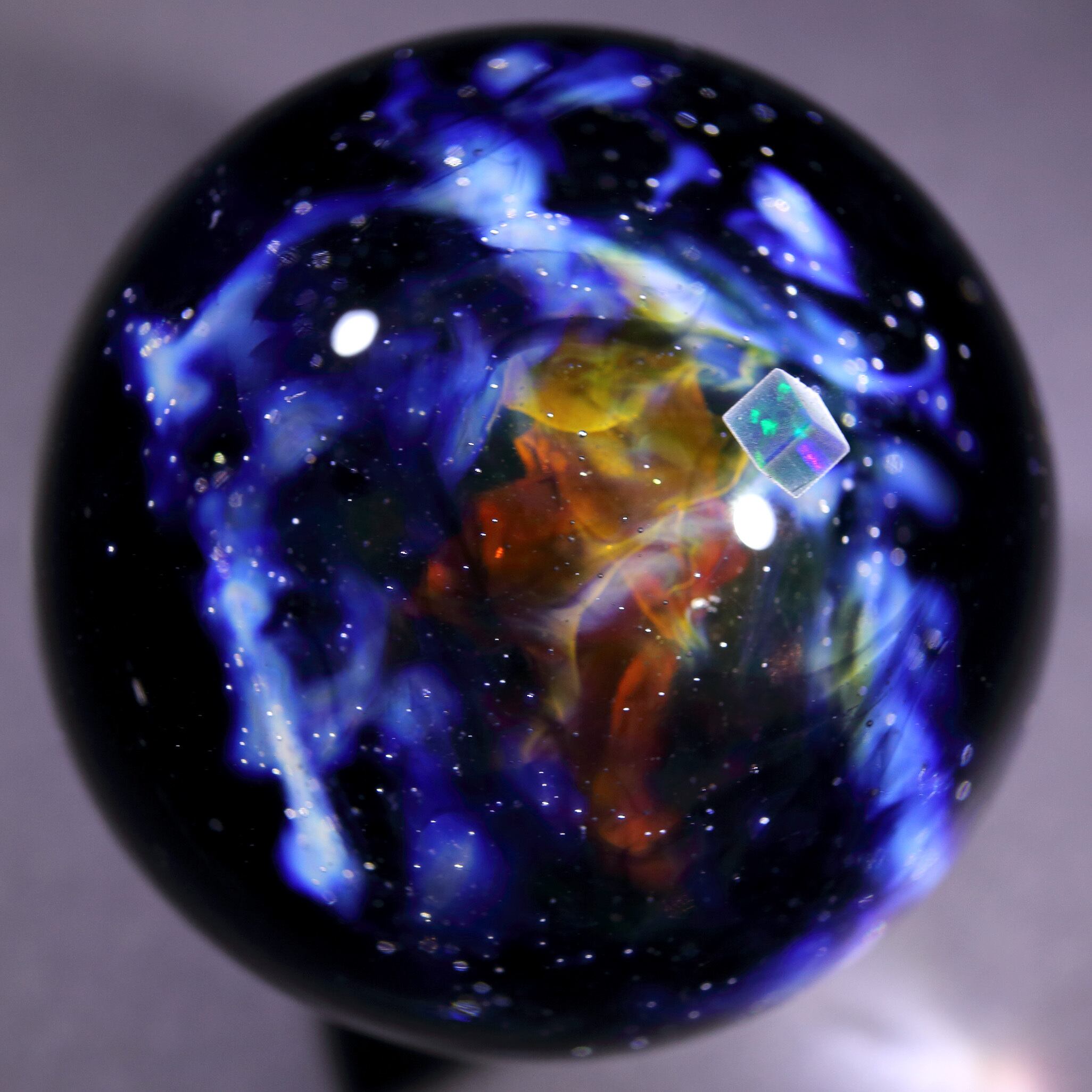 53mm Nebula Galaxy Glass Marble 星雲状宇宙ガラスマーブル