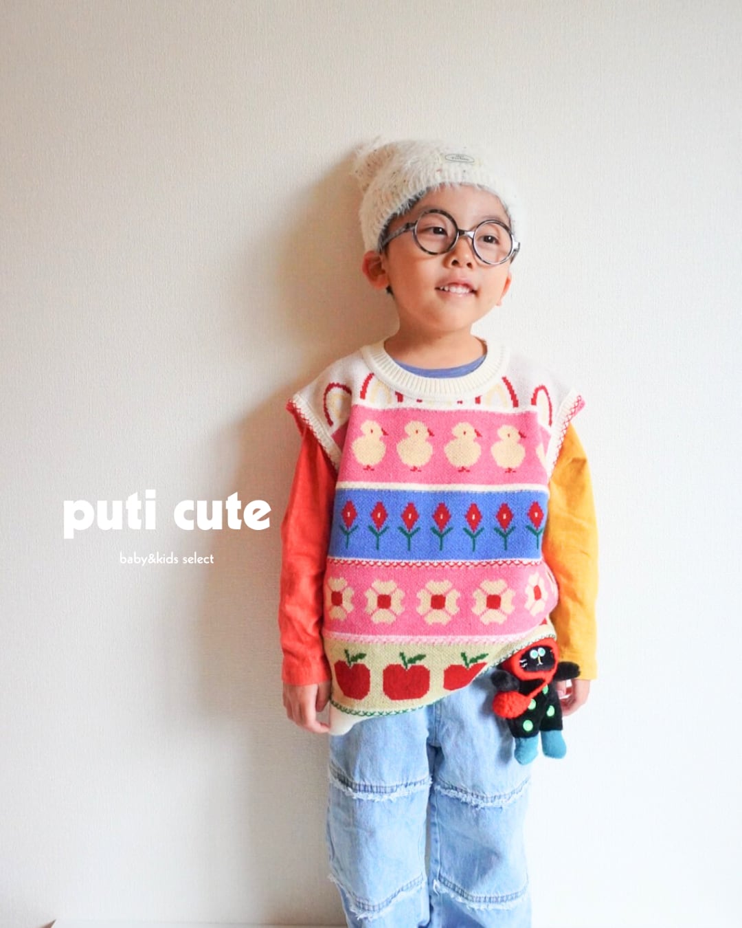 120 ꒰ 即納 ꒱ 春色ニットベスト ⸝⋆