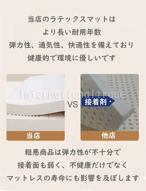 予約 寝具 天然ラテックスマットレス 120×200cm 厚さ10cm セミダブル 高反発マットレス 敷パッド 寝心地快適 ベッドマット 敷き布団 トッパー 腰痛対策 体圧分散 柔らかめ 自然素材 エコ素材 安心安全 健康寝具 高品質 快眠サポート  rt12006