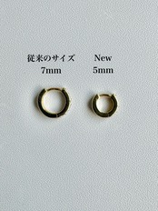 S925 デコレーションフープピアス