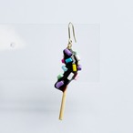【片耳販売】耳元からお祭り気分｜カラフルなチョコバナナピアス イヤリング イヤーカフ ネックレス チャーム　