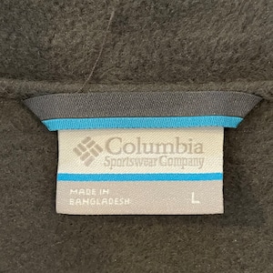 【Columbia】フリース ジャケット ワンポイントロゴ  バイカラー ツートンカラー 切替 L コロンビア US古着