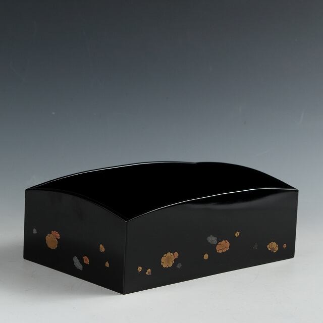 煙草盆　漆器　もみじ　金蒔絵　灰入れ 煙草盆 漆器 もみじ 金蒔絵 灰入れ