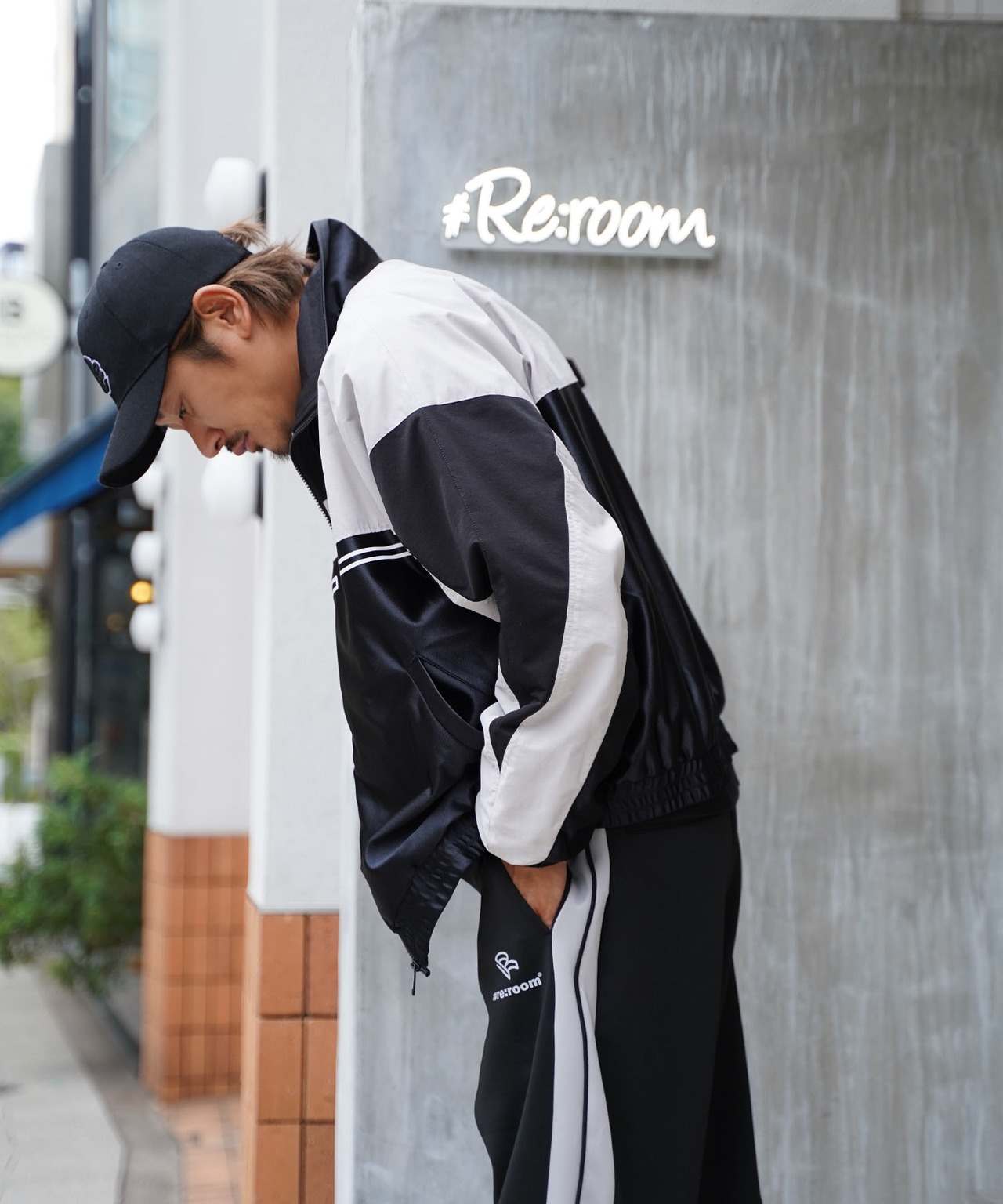 【#Re:room】SATIN SWITCHING TRACK JACKET［REJ105］
