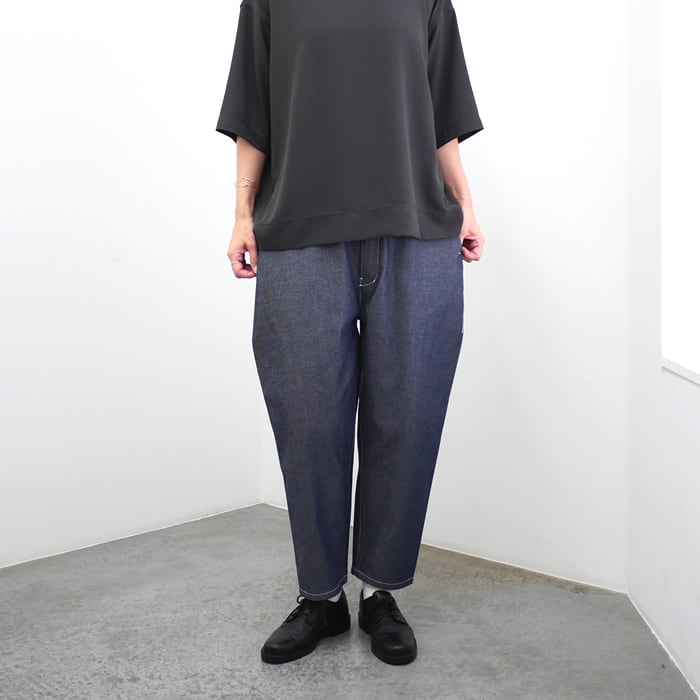 FIRMUM フィルマム 強撚ポリエステル&コットンドライテーパードデニム
