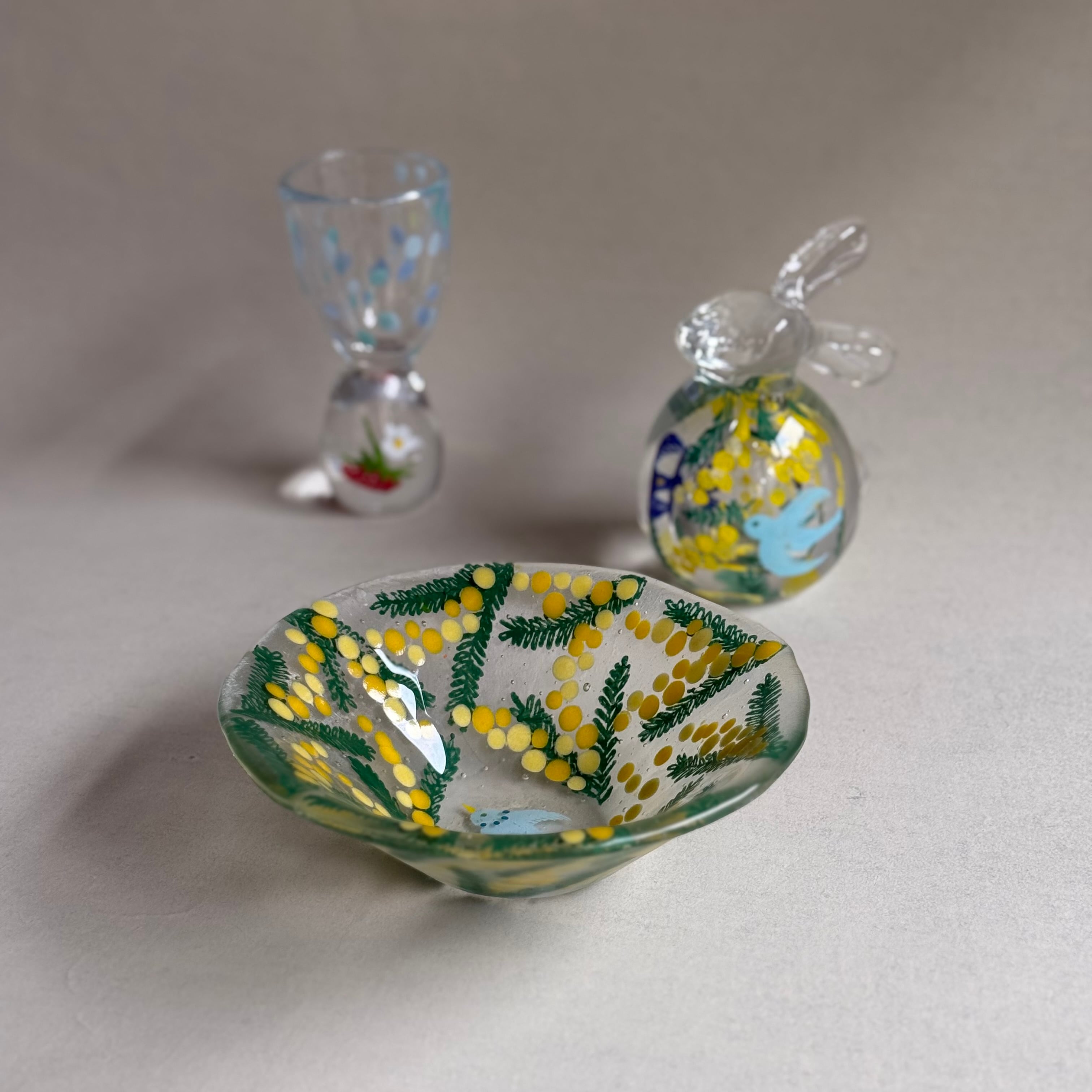 土井朋子 ミモザうさぎ | gallery 一白