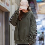 袖ロゴトレーナー