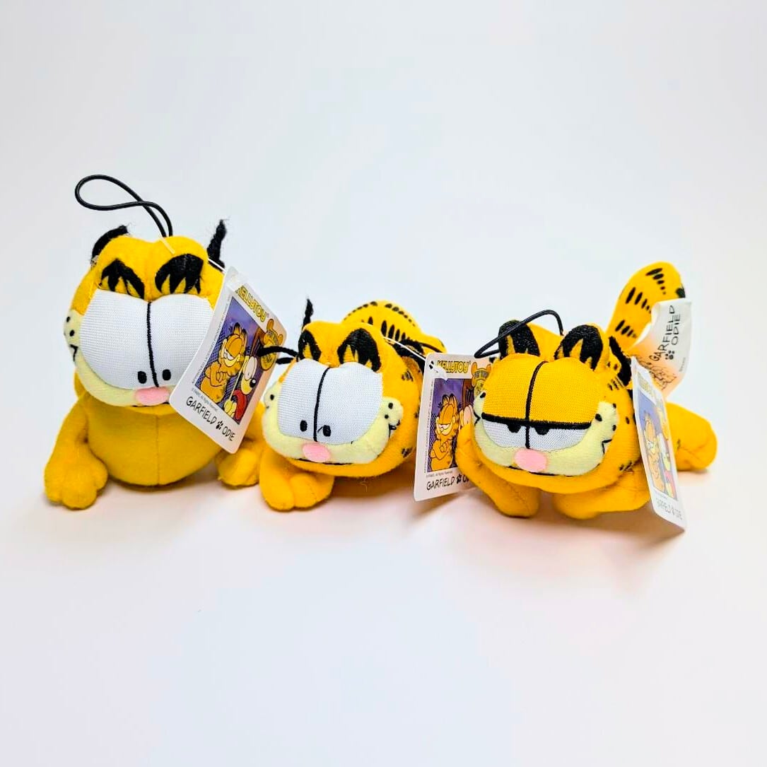 ☆ VINTAGE ☆【ガーフィールド（Garfield）ぬいぐるみキーホルダー】PLUSH KeyHolder 2004年製〚アメリカン雑貨 アメトイ〛