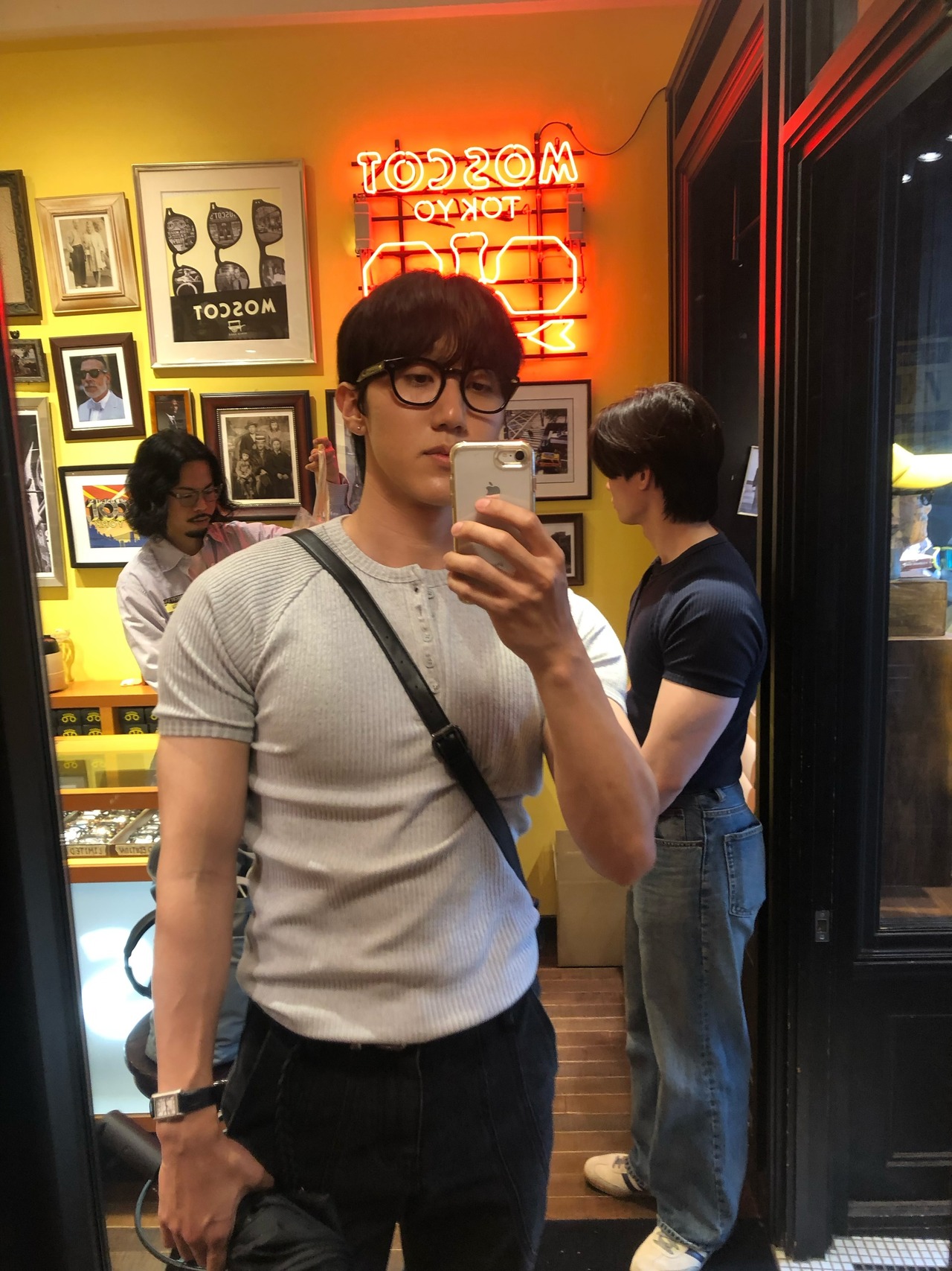 【MuscleFit】Ribbed Raglan Henley Neck Tee (5color) - 15