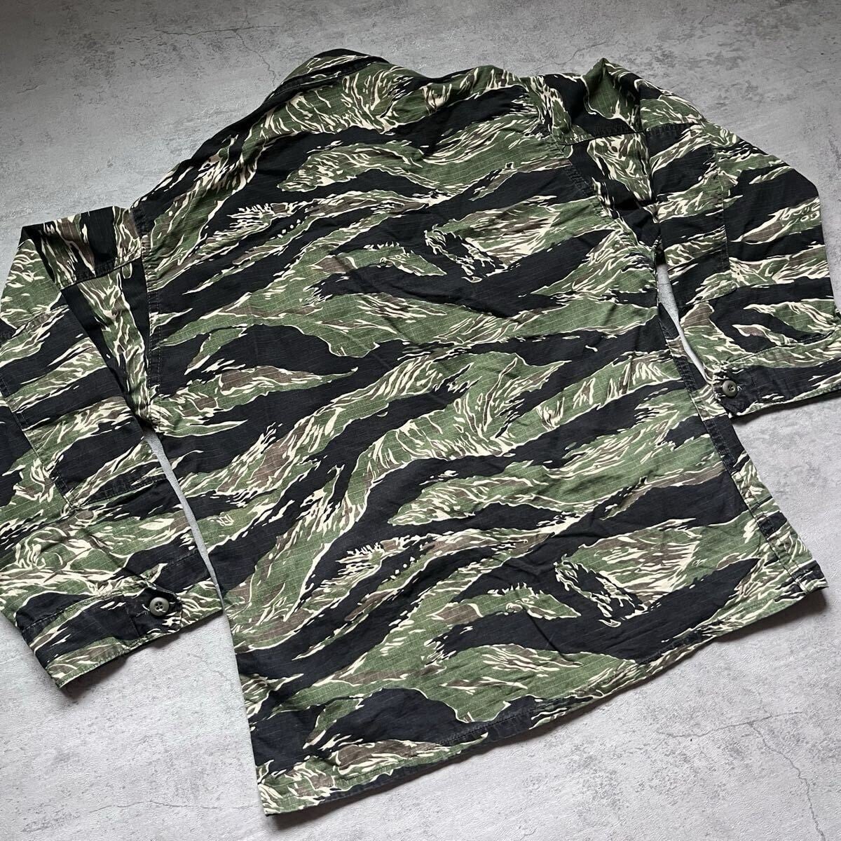 L/R】00s TRU-SPEC タイガーストライプ BDUジャケット ミリタリー 迷彩