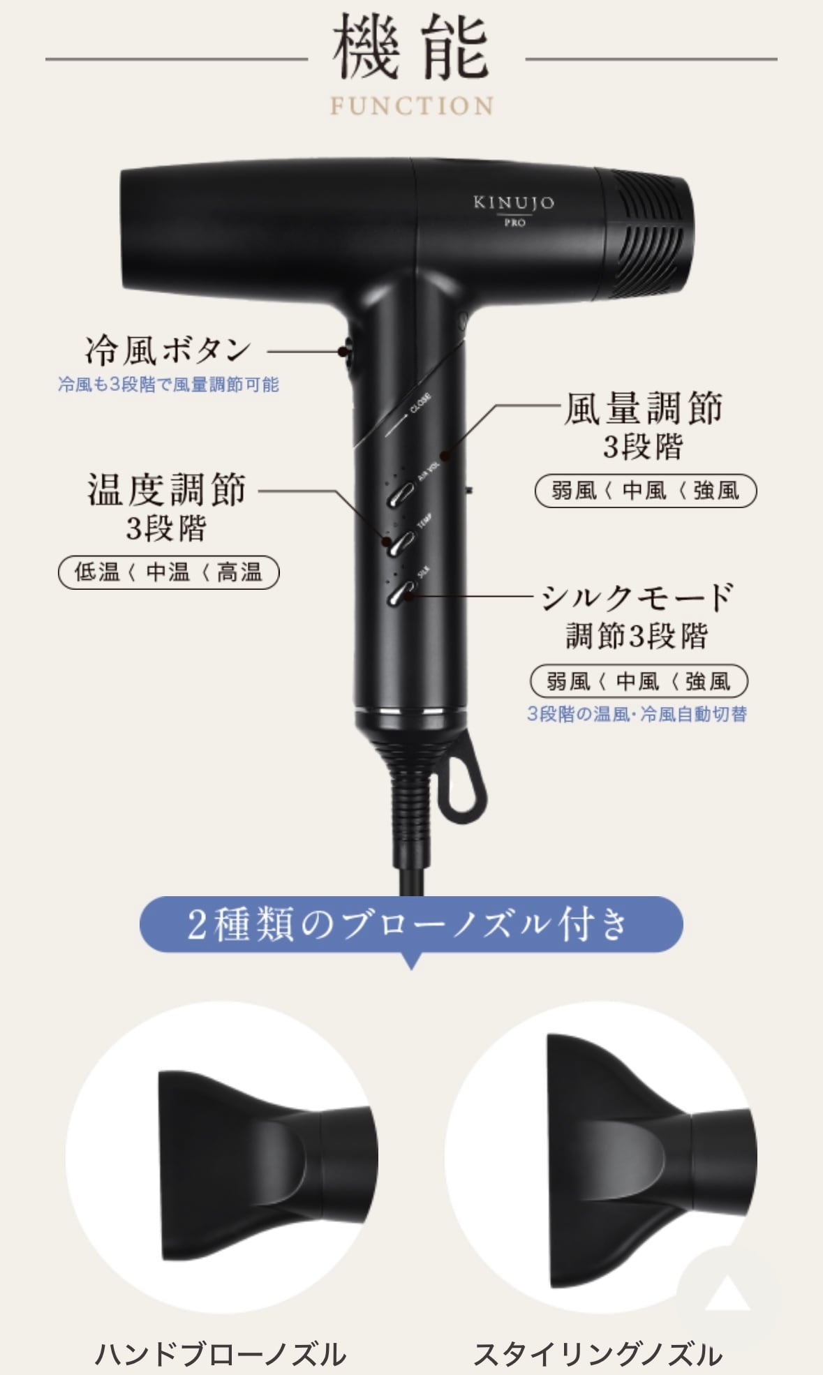 期間限定セール】KINUJO PRO ヘアドライヤー | THE SCISSORS HANDS NAGANO