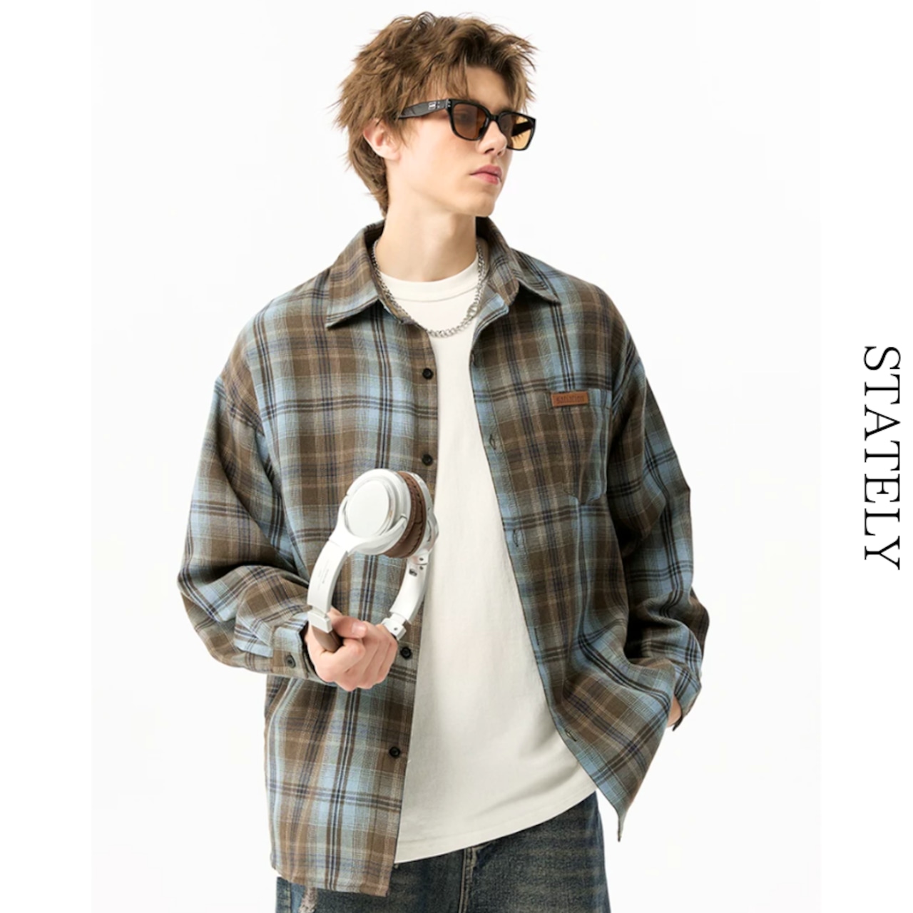 Vintage Check ネルシャツ_T22・画像3