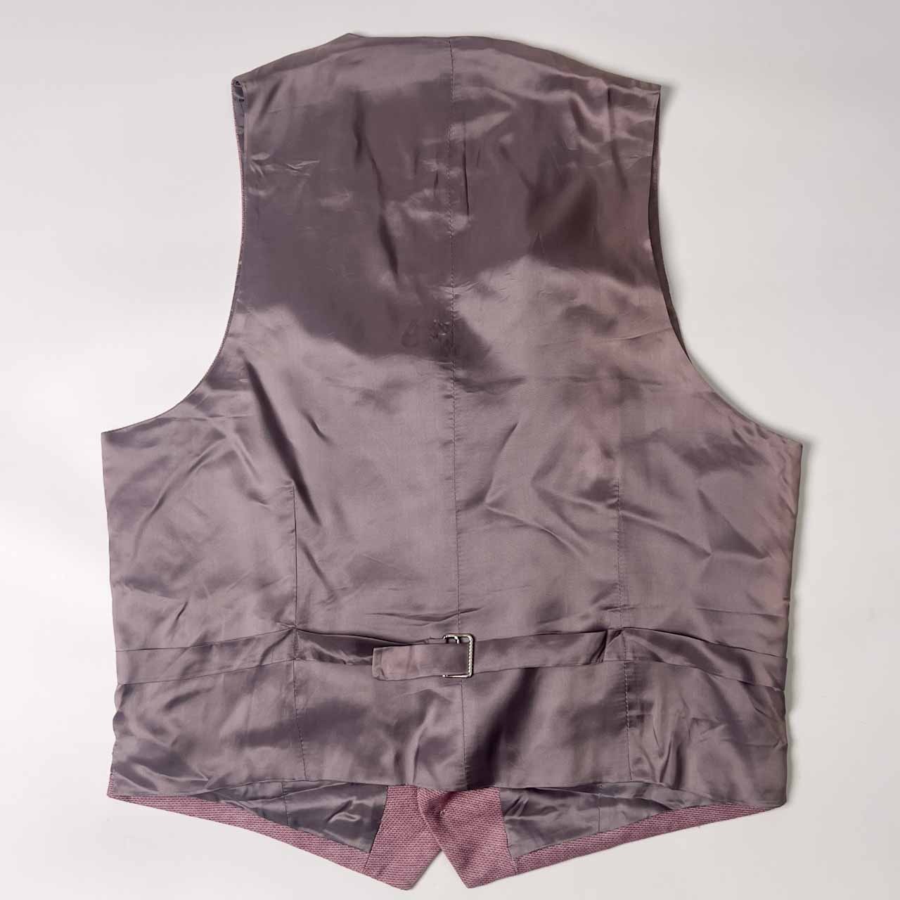 新品 タグ付き HACKETT MAYFAIR ハケットメイフェア ベスト ジレ 42R/パープル ピンク系 メンズ
