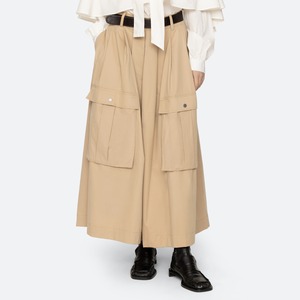 SEA NY　TRISTAN SOLID PLEATED CULOTTES　KHAKI