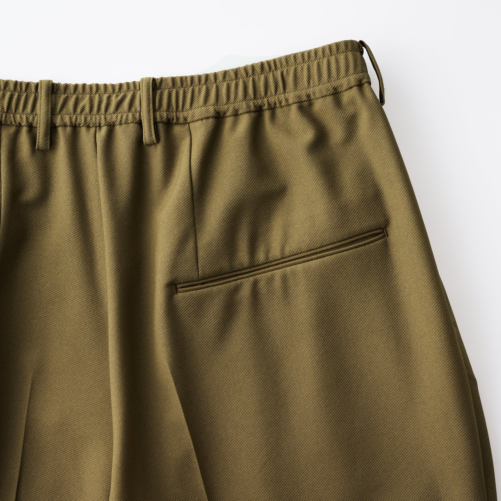 Cupro Twill Balancircular® 3-Tuck Drawstring Easy Pants | GGG